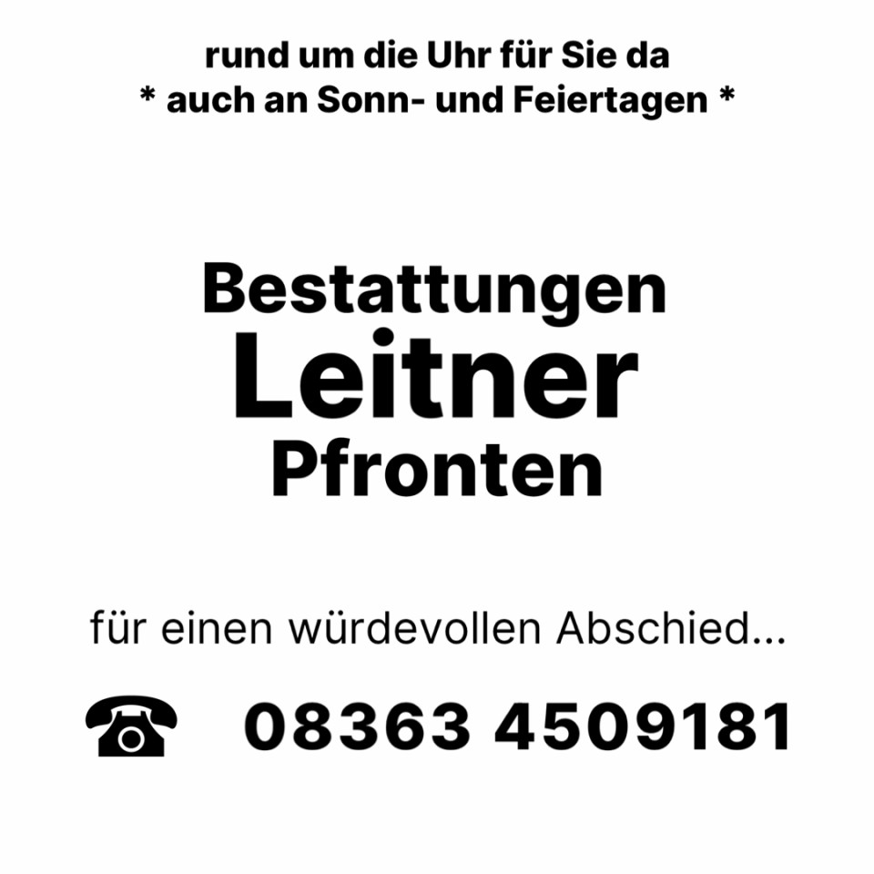 Bestatter Füssen